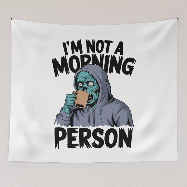 Item preview, I'm not a morning person designed and sold by PixelPack Design.