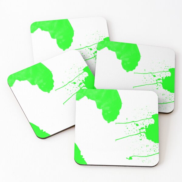 Item preview, Green paint splashes designed and sold by VonKalt.