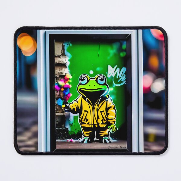 Item preview, Urban graffiti street art Frog designed and sold by Drone-tees.