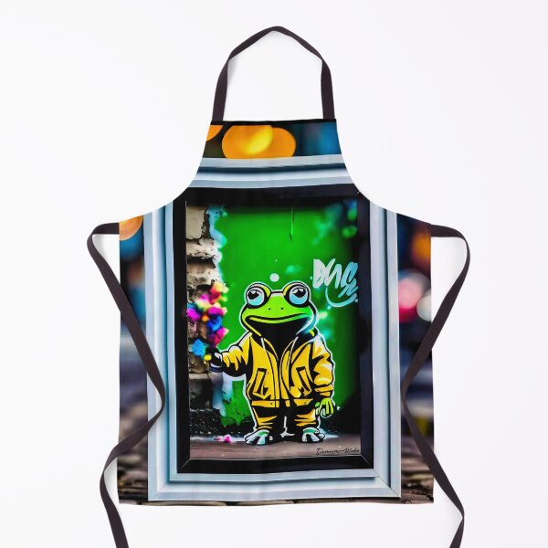 Item preview, Urban graffiti street art Frog designed and sold by Drone-tees.