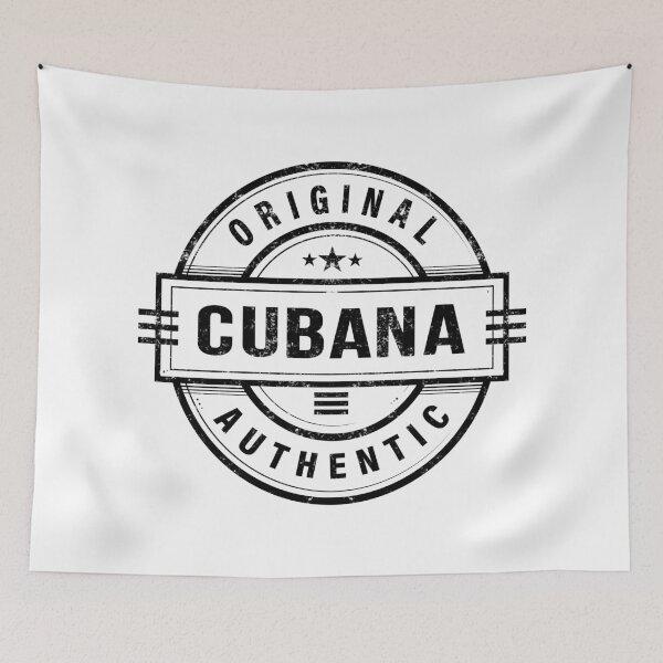 Item preview, Cubana - Retro badge in black (Grunge). Edition 2025 designed and sold by CUBATSHIRT.