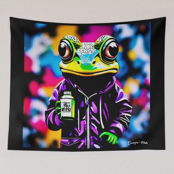 Item preview, Urban graffiti street art Frog designed and sold by Drone-tees.