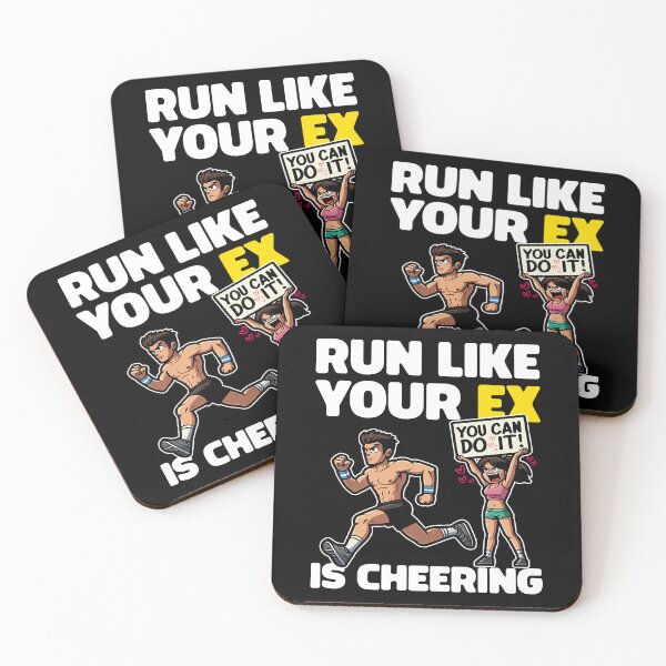 Item preview, RUN LIKE YOUR EX IS CHEERING designed and sold by KEF Custom.