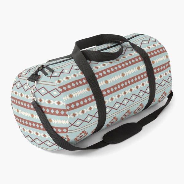 Item preview, Aztec Rusts Cream Blue Mixed Motifs Pattern designed and sold by NataliePaskell.