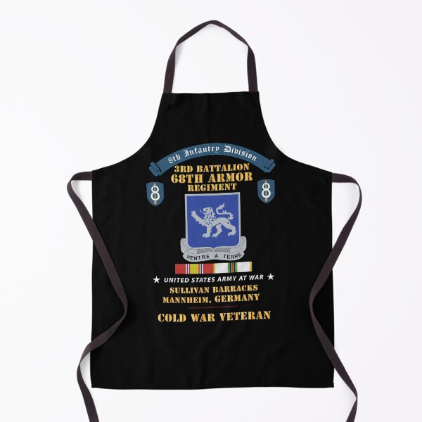 Item preview, 8th Infantry Division Scroll - 3rd Bn 68th Armor Regiment - Sullivan Barracks, Mannheim Germany - Cold War Vet w COLD SVC X 300 designed and sold by Military Insignia Products.