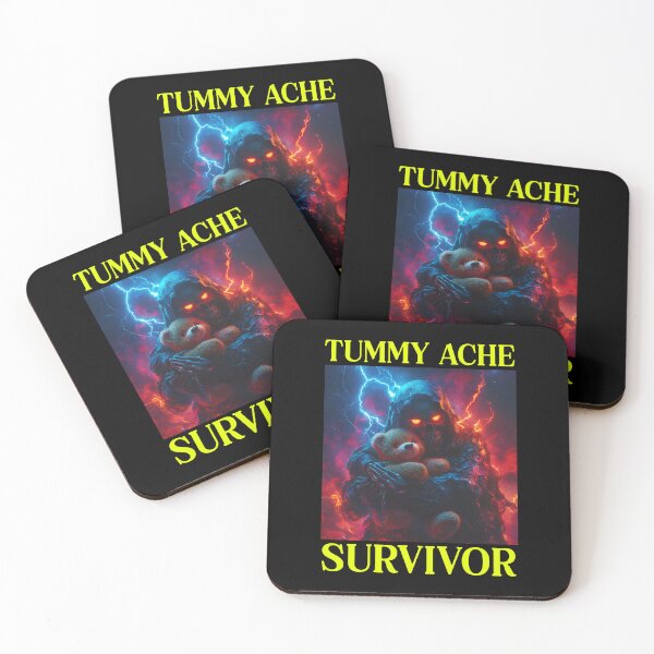 Item preview, Tummy Ache Survivor Hard Skeleton Meme designed and sold by RockFireMerch.