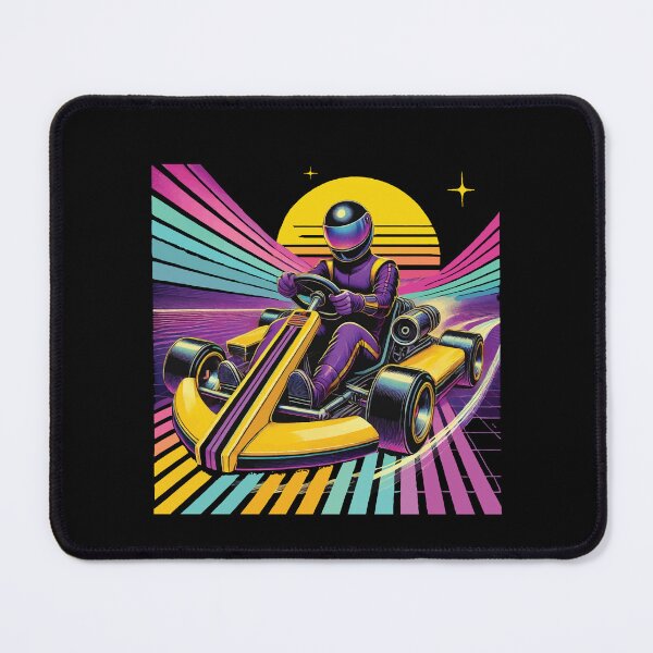 Item preview, Retro Go-kart Driving In 80s Style designed and sold by LuminOrb.