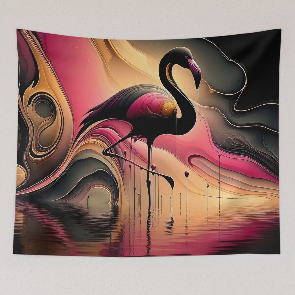 Item preview, Flamingo silhouette designed and sold by Vibranta Studio.