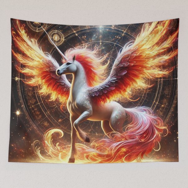 Item preview, Eternal Unicorn Of The Sacred Phoenix designed and sold by Fantasy Horseys.