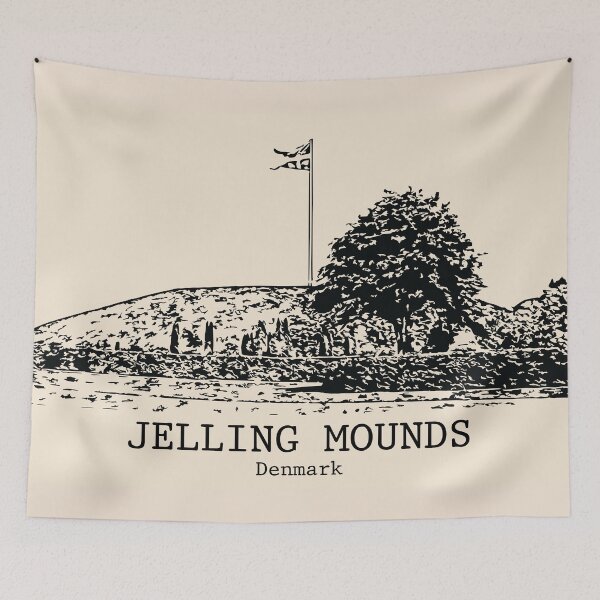 Item preview, Jelling Mounds - Denmark designed and sold by Lakeric Cityscapes.