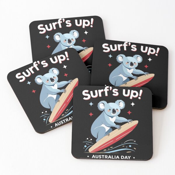 Item preview, Surf's Up! Australia Day Koala Surfing designed and sold by DomTeesHaven.