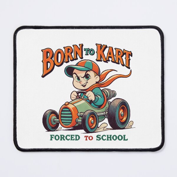 Item preview, Born To Go Kart Retro Cartoon Look designed and sold by LuminOrb.