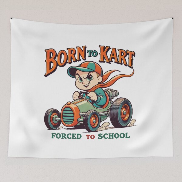 Item preview, Born To Go Kart Retro Cartoon Look designed and sold by LuminOrb.