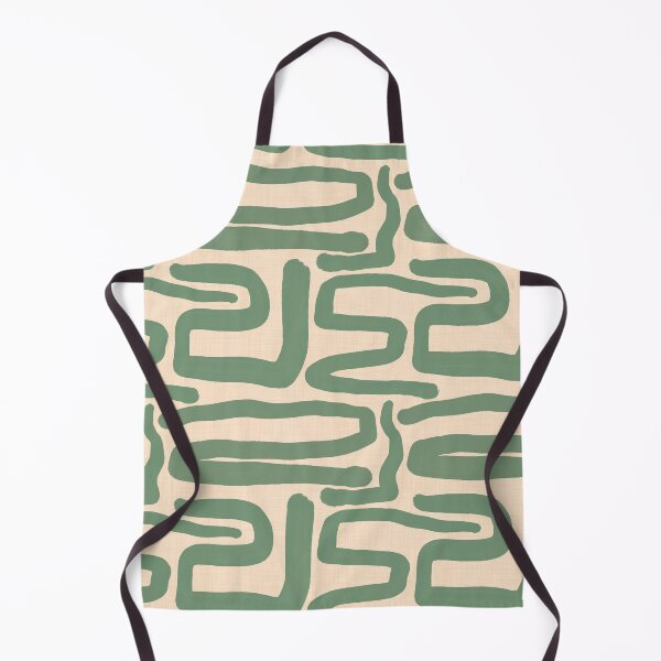 Item preview, Abstract Retro Maze - Mid Century Modern Lines Sage designed and sold by susycosta.