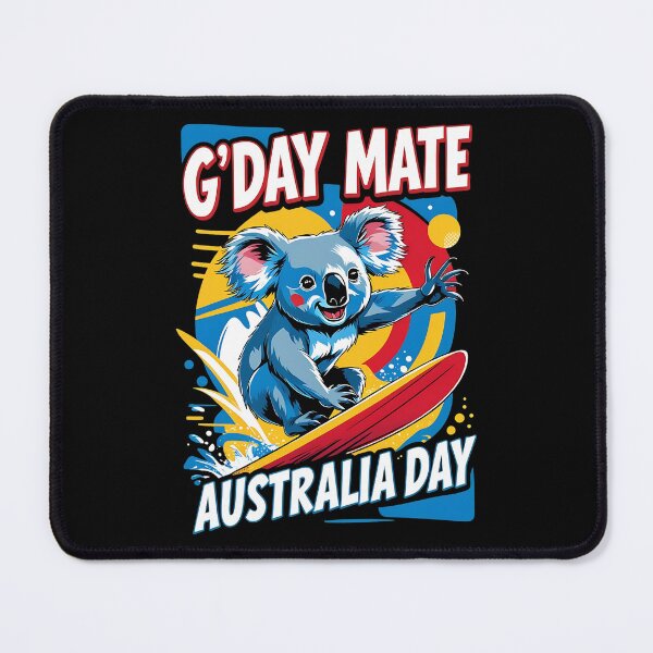 Item preview, G'Day Mate Australia Day Koala Surfing designed and sold by DomTeesHaven.