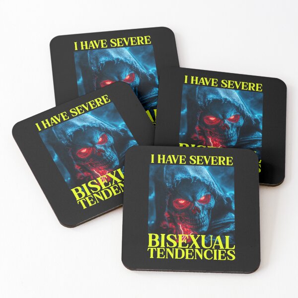 Item preview, I Have Bisexual Tendencies Funny Hard Skeleton designed and sold by RockFireMerch.