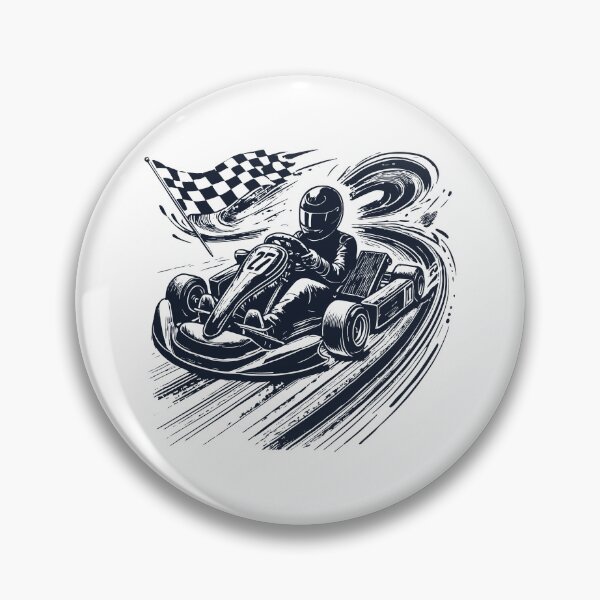 Item preview, Go-kart Adventure With Racer Vintage Style designed and sold by LuminOrb.