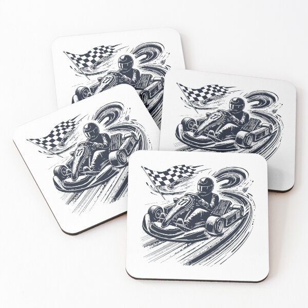 Item preview, Go-kart Adventure With Racer Vintage Style designed and sold by LuminOrb.