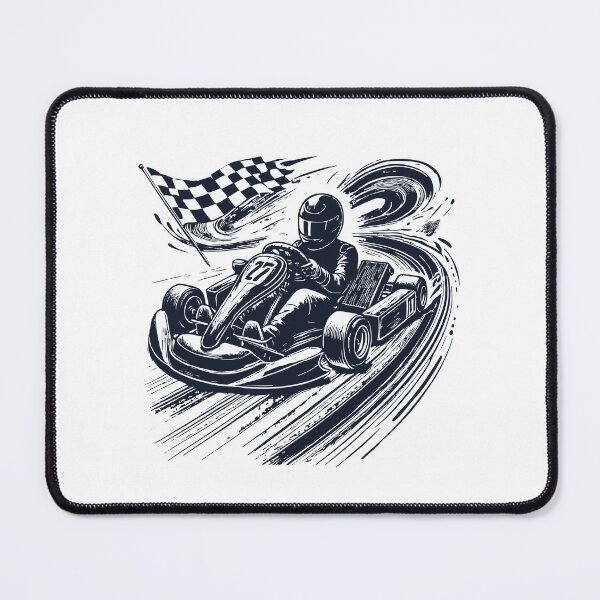 Item preview, Go-kart Adventure With Racer Vintage Style designed and sold by LuminOrb.