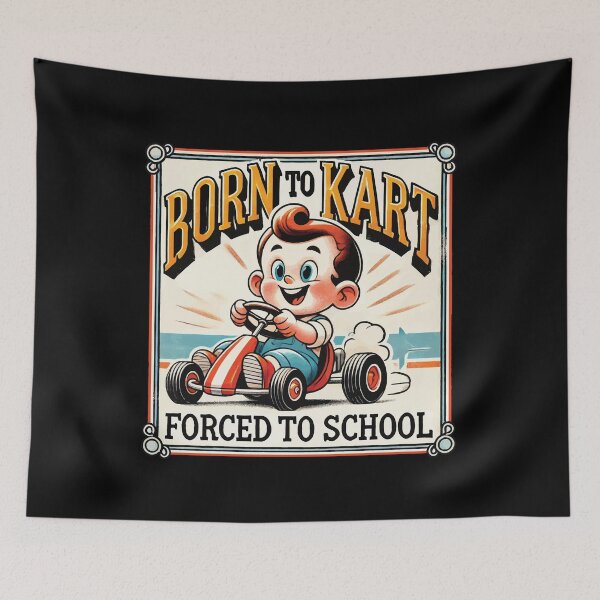 Item preview, Born To Kart Forced To School Retro Fun designed and sold by LuminOrb.