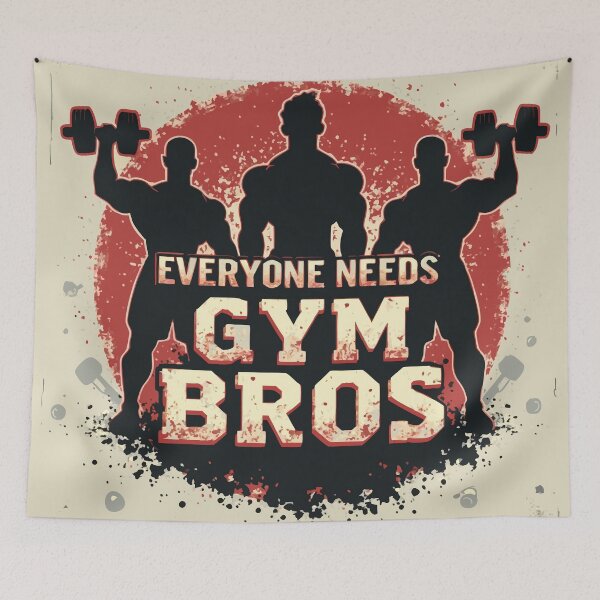 Item preview, Everyone Needs Gym Bros – Motivational Gym designed and sold by pixelated_echoes.