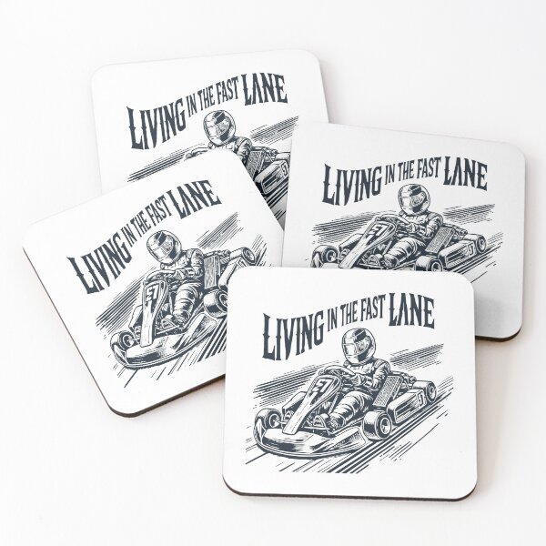Item preview, Live In The Fast Lane With Go-kart designed and sold by LuminOrb.