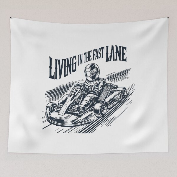 Item preview, Live In The Fast Lane With Go-kart designed and sold by LuminOrb.