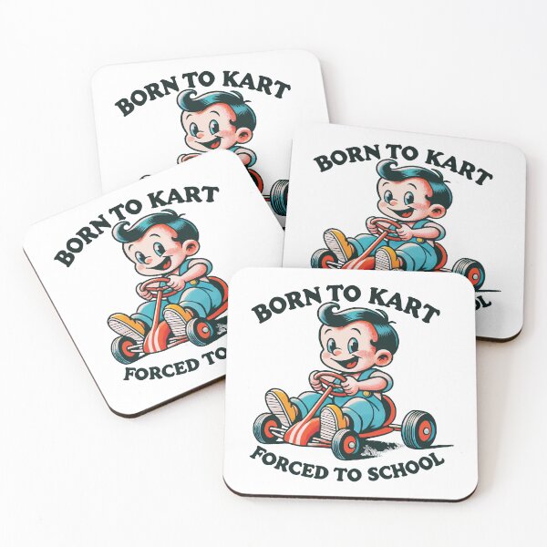 Item preview, Go-kart Retro Cartoon Born For Karting designed and sold by LuminOrb.