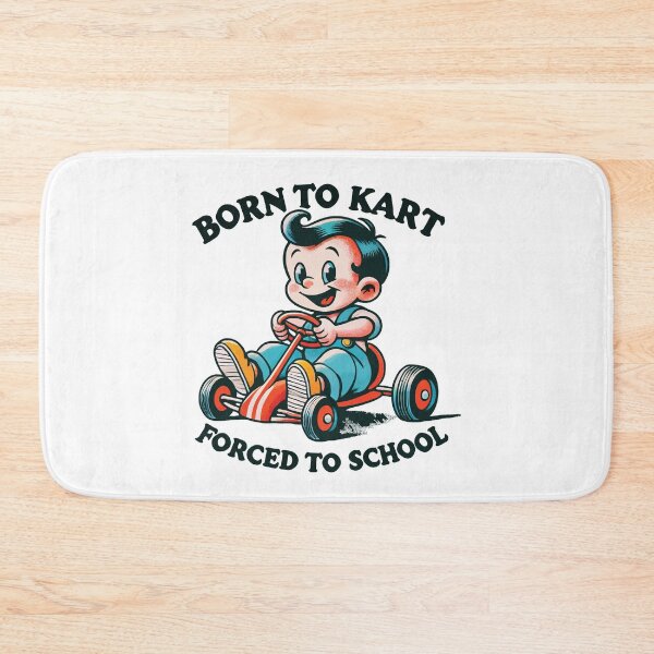 Item preview, Go-kart Retro Cartoon Born For Karting designed and sold by LuminOrb.