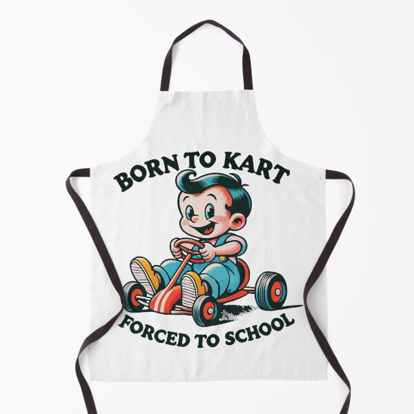 Item preview, Go-kart Retro Cartoon Born For Karting designed and sold by LuminOrb.