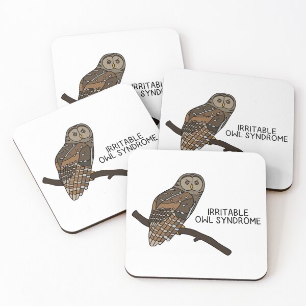Item preview, IRRITABLE OWL SYNDROME (Barred Owl) designed and sold by chicorycreative.