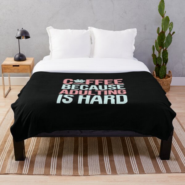 Item preview, Coffee & Paws - Adulting Humor Tee designed and sold by lorvenson.