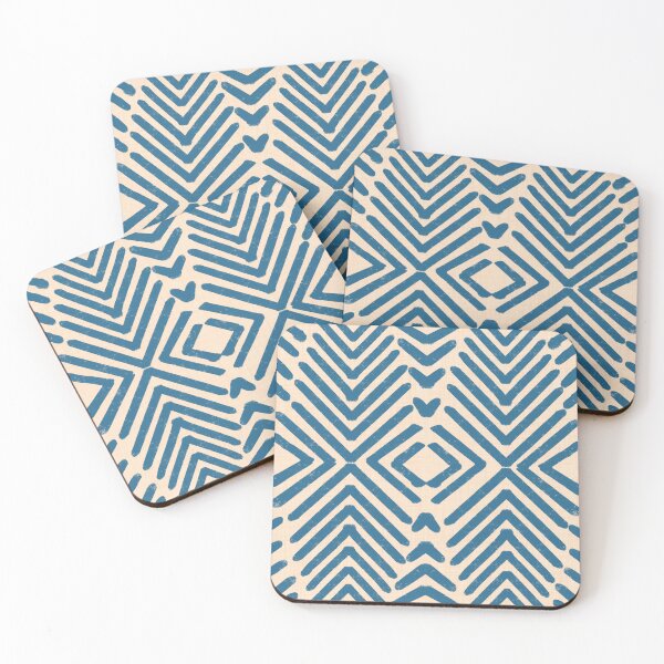 Item preview, Retro Tribal Arrows - Mid Century Modern Geometric Blue designed and sold by susycosta.