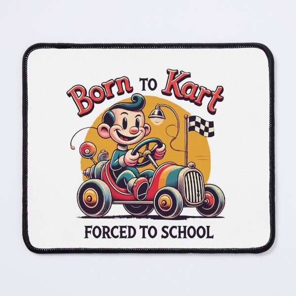 Item preview, Born To Go Kart Retro Cartoon Go-kart designed and sold by LuminOrb.