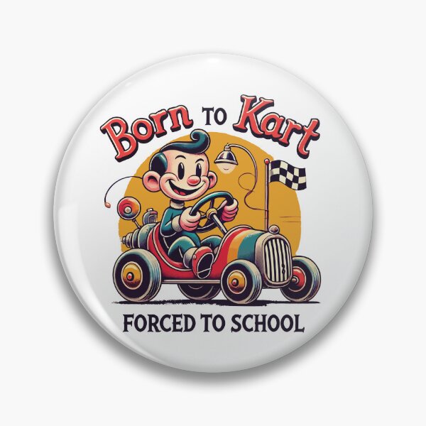 Item preview, Born To Go Kart Retro Cartoon Go-kart designed and sold by LuminOrb.