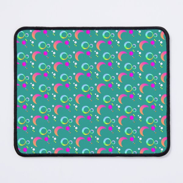 Item preview, Teal green artistic bright circles pattern | Green colorful whimsical circle design designed and sold by lausn.