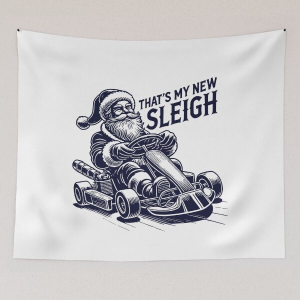 Item preview, Christmas Go-kart Fun: Vintage Sleigh designed and sold by LuminOrb.