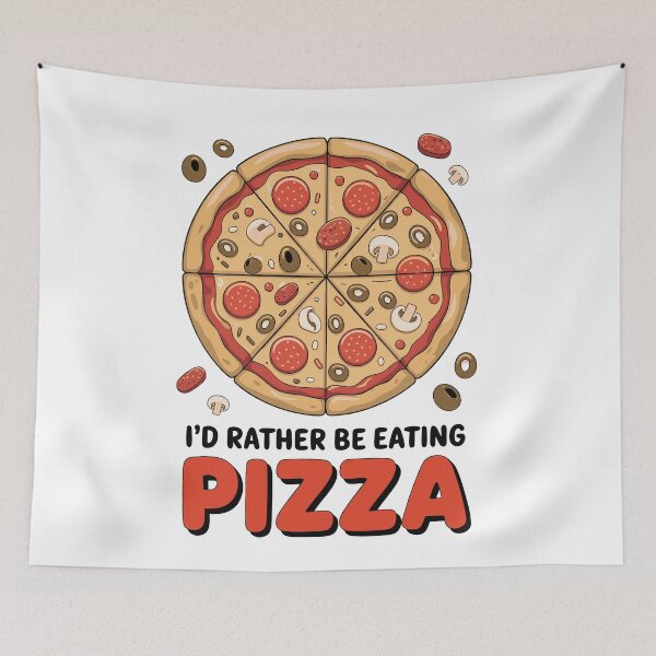 Item preview, I'd rather be eating Pizza designed and sold by PixelPack Design.