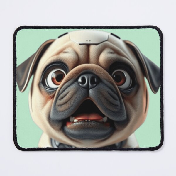 Item preview, Baby pug robot designed and sold by GiantTaro.