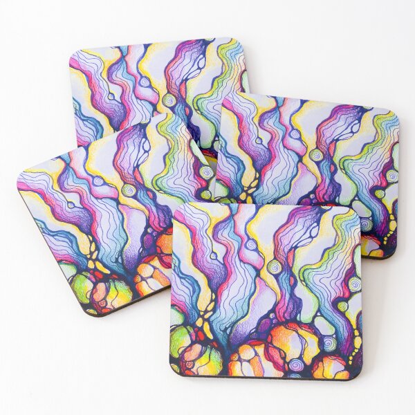 Item preview, Colorful Currents designed and sold by Ola Cichy Prints.