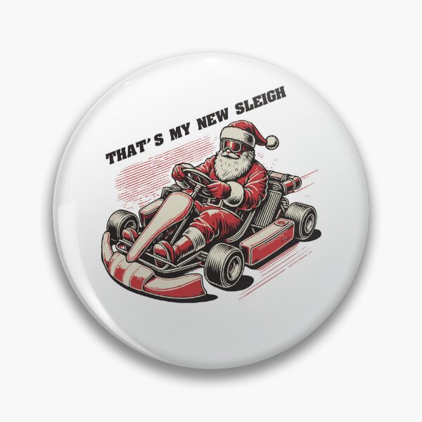 Item preview, Go-Kart Santa That's My New Sleigh Retro designed and sold by LuminOrb.
