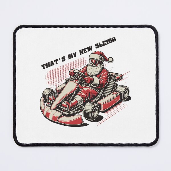 Item preview, Go-Kart Santa That's My New Sleigh Retro designed and sold by LuminOrb.