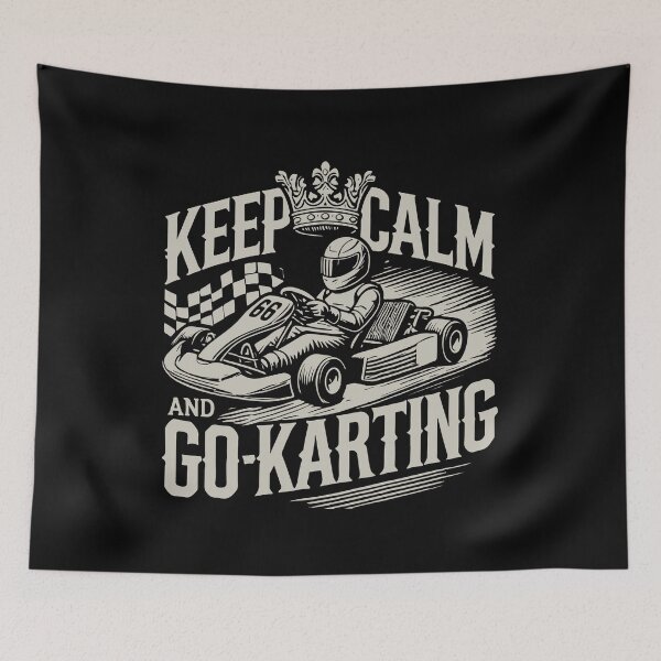Item preview, Keep Calm And Go Kart Driving designed and sold by LuminOrb.