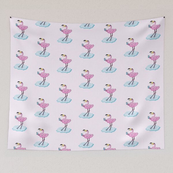 Item preview, Cool Crazy Flamingo in Ice designed and sold by Strings & Wings.