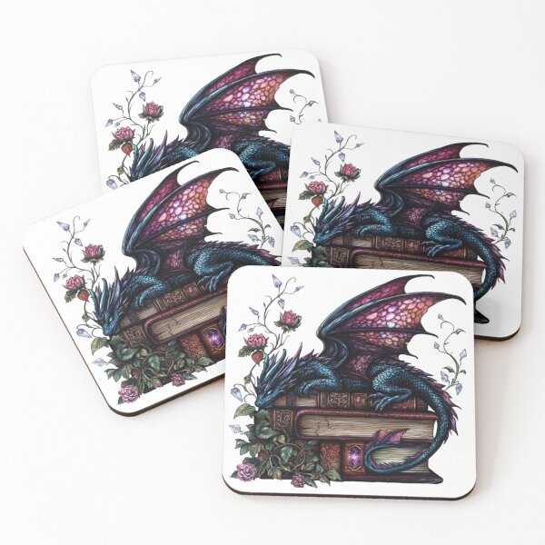 Item preview, Life is Better with Dragons and Books designed and sold by NightWispStudio.