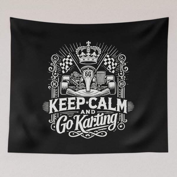 Item preview, Keep Calm And Go-kart Driving designed and sold by LuminOrb.