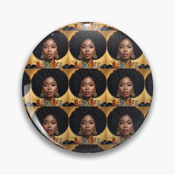 Item preview, Empower: Bold Afrocentric Portrait of Strength and Elegance designed and sold by QPTheeArtist.