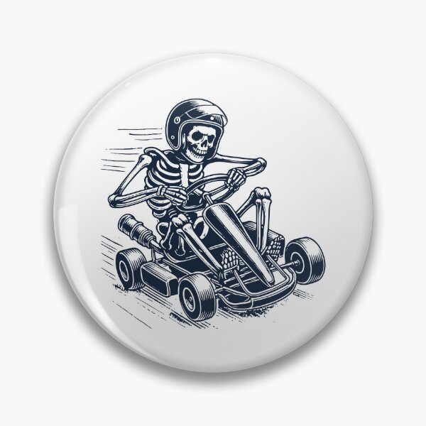 Item preview, Skeleton Racing Go-kart Funny Racer designed and sold by LuminOrb.