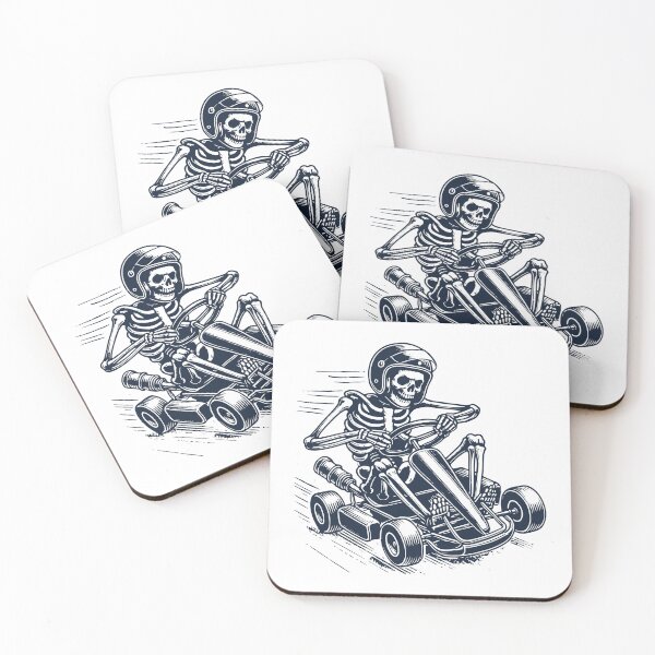 Item preview, Skeleton Racing Go-kart Funny Racer designed and sold by LuminOrb.