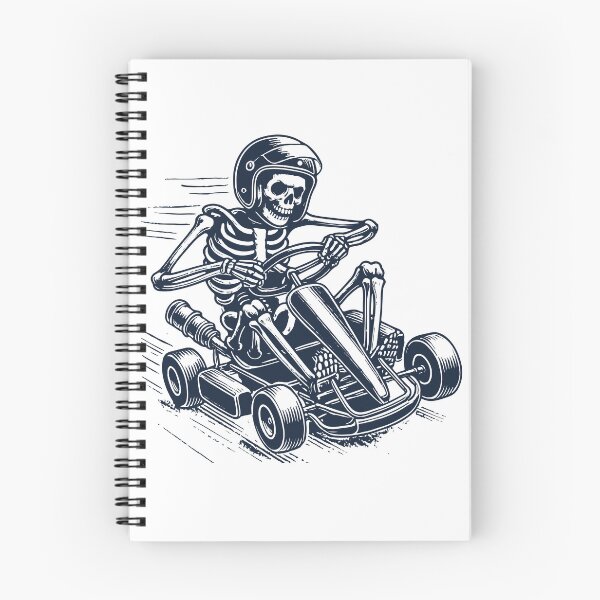 Item preview, Skeleton Racing Go-kart Funny Racer designed and sold by LuminOrb.